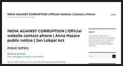 Desktop Screenshot of indiaagainstcorruption.info